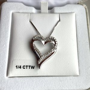Two Hearts Forever One pendant necklace